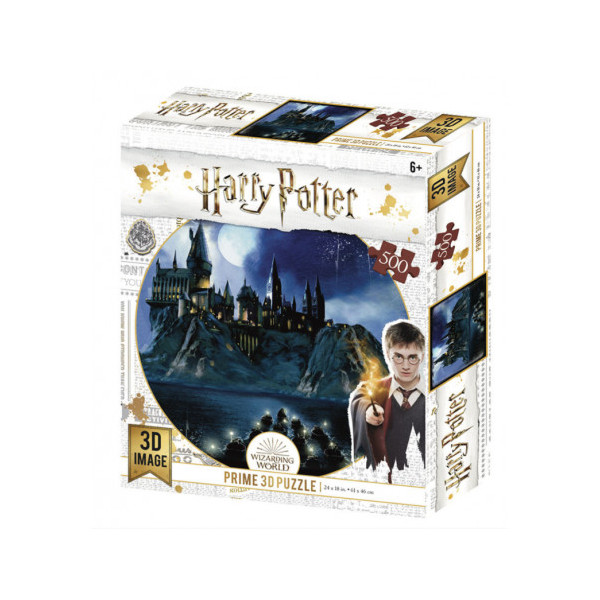 Puzzle 3d lenticular harry potter hogwarts 500 piezas D