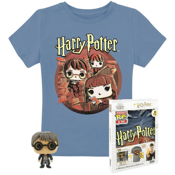 Pop & tee harry potter funko + camiseta trio talla m D