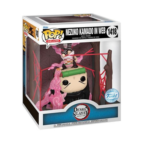 Funko pop animacion demon slayer kimetsu no yaiba nezuko kamado en una red D