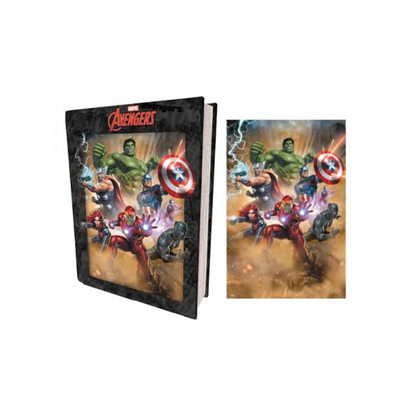 Puzzle livro lenticular prime 3d maravilha original vingadores D