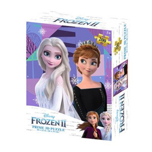 Puzzle lenticular prime 3d disney frozen elsa anna y olaf 200 piezas D