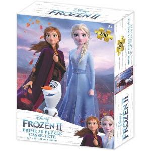 Puzzle lenticular prime 3d disney frozen ii elsa anna y olaf 200 piezas D