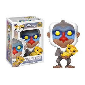 Funko pop o rei leão rafiki com simba D