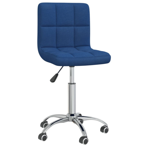 Silla de comedor giratoria tela azul D