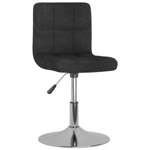 Silla de comedor giratoria tela negro D