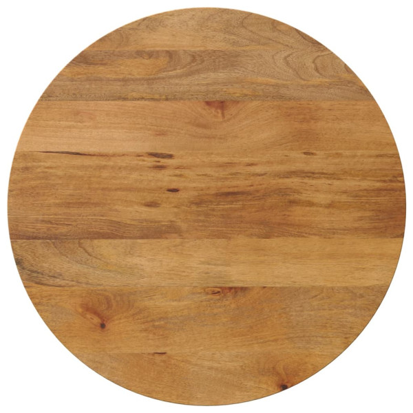 Tablero de mesa redondo madera maciza de mango Ø 70x2.5 cm D