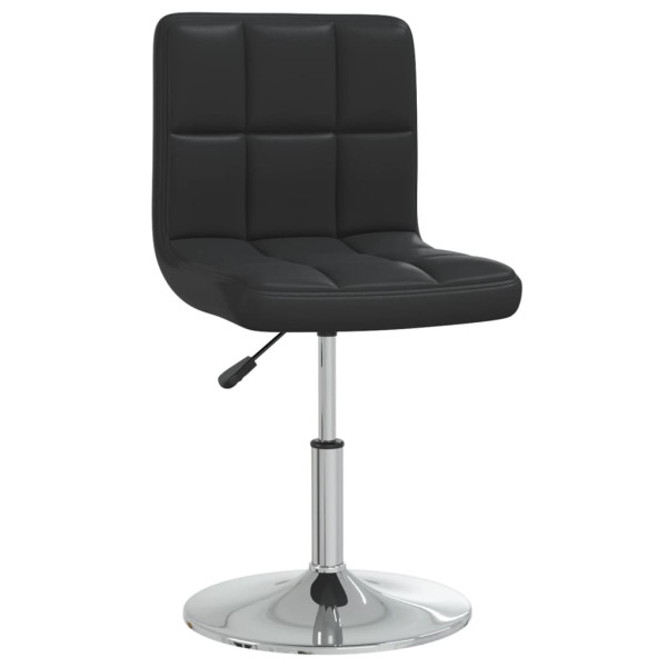 Silla de comedor cuero sintético negra D