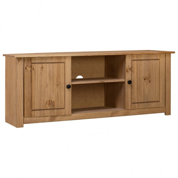 Mueble para TV de madera maciza pino estilo Panamá 120x40x50 cm D