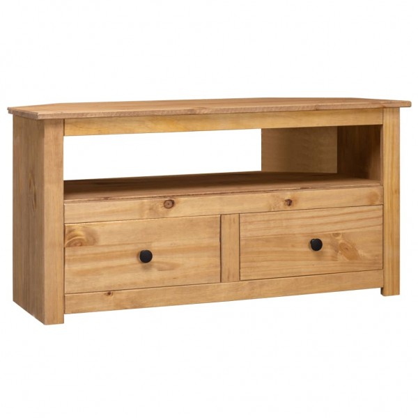 Mueble esquinero de TV madera de pino estilo Panamá 93x49x49 cm D