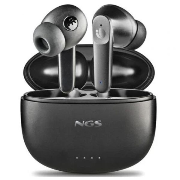 Auriculares bluetooth ngs ártica hush con estuche de carga/ autonomía 4h/ negros D