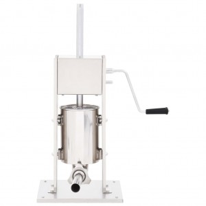 Embutidora manual de acero inoxidable plateado 3 L H