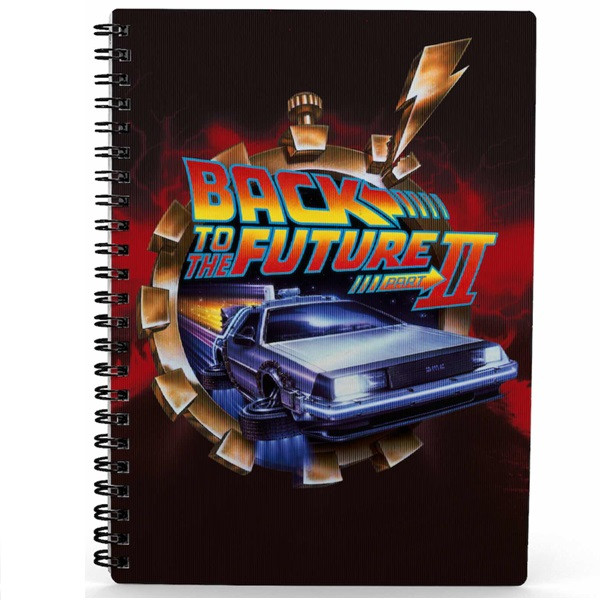 Libreta efecto 3d poster bttf 2 regreso al futuro D