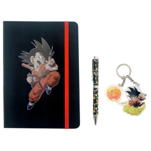 Pacote conjunto de presentes libreta ciclo Marcas Dragão Bola Goku D