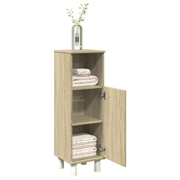 Armario de baño madera ingeniería roble Sonoma 30.5x30x95 cm D