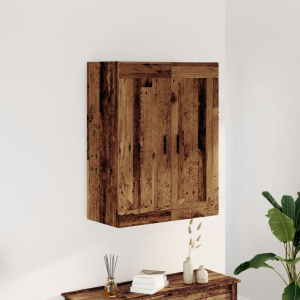 Armario de pared madera de ingeniería envejecida 69.5x34x90 cm D