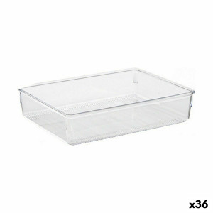 Organizador de Cajones Multiusos Transparente Plástico 24 x 5,5 x 15,8 cm (36 Unidades) D