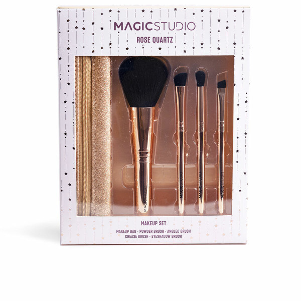 Set de Brochas de Maquillaje IDC Institute ROSE QUARTZ 5 Piezas D