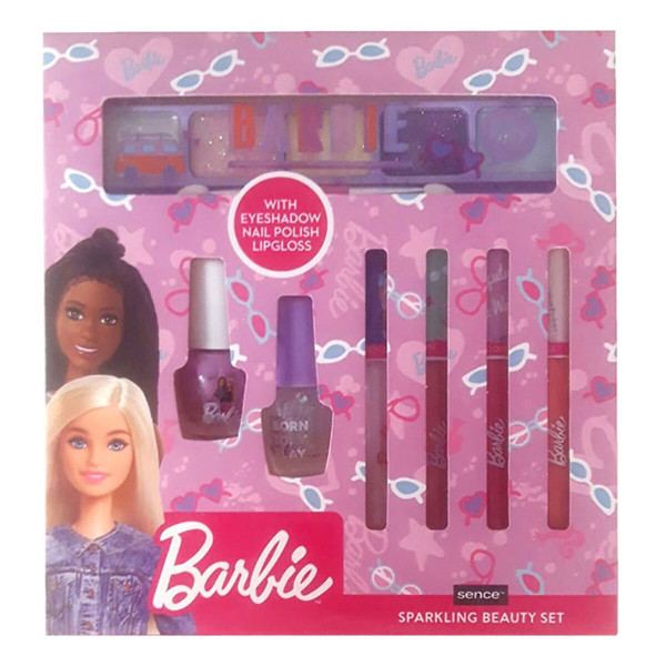 Conjunto de Maquiagem Barbie 7 peças D