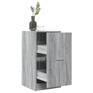 Armario botiquín madera ingeniería gris Sonoma 40x41x77.5 cm D