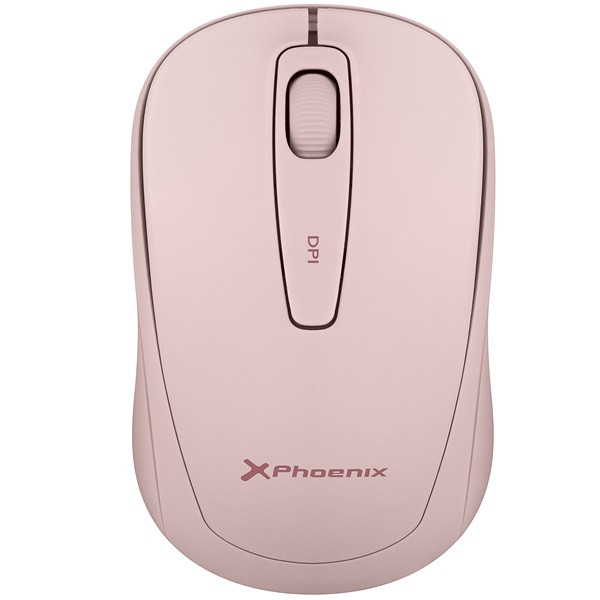 Phoenix m250 ratón inalámbrico 2.4 ghz receptor usb hasta 1600 dpi compatible con pc mac portátil color rosa D