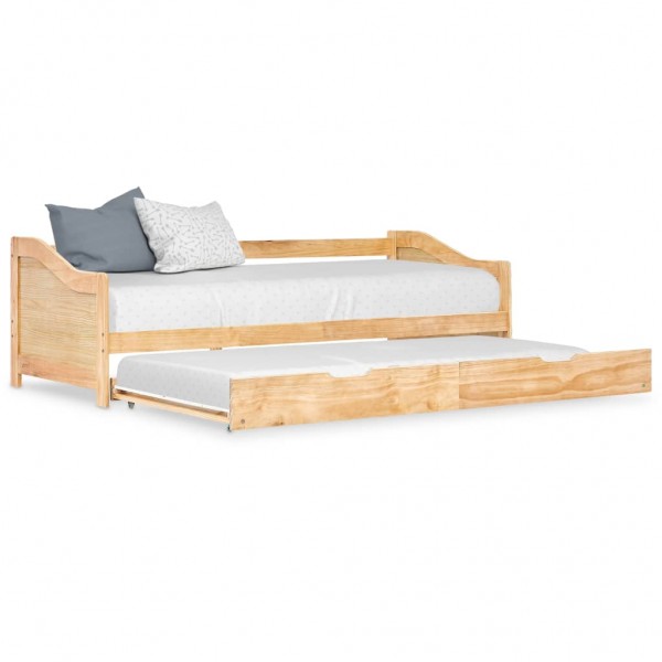 Estructura de sofá cama extraíble madera de pino 90x200 cm D