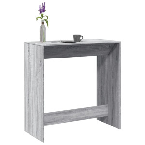 Barra de mesa alta madeira engenharia cinza Sonoma 102x50x103.5 cm D