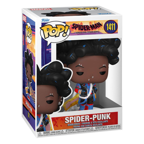 Funko pop marvel spider - man across the spider - verse spider - punk unmasked D