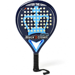 Pala de pádel black crown shark/ azul D