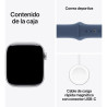 Apple Watch Serie 10 GPS 42mm aluminio plata sport band S/M azul denim 5