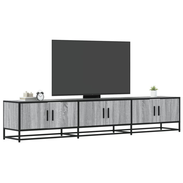 Mueble para TV madera de ingeniería gris Sonoma 210x35x41 cm D