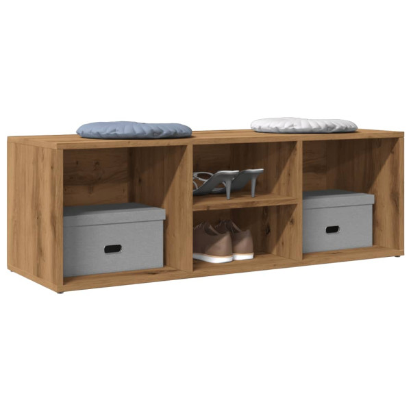 Banco zapatero madera ingeniería roble artisan 105x35x35 cm D