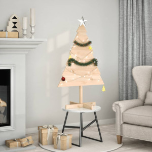 Árbol de Navidad de adorno madera maciza 110 cm D