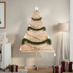 Árbol de Navidad de adorno madera maciza 150 cm D