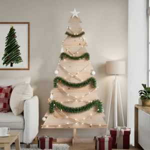 Árbol de Navidad de madera de adorno madera maciza pino 180 cm D