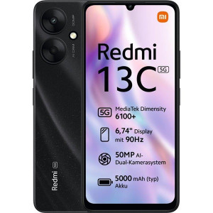 Smartphone xiaomi redmi 13c 4gb/ 128gb/ 6.74'/ 5g/ negro D