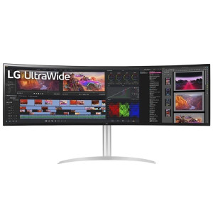 Monitor gaming ultrapanorámico curvo lg ultragear 49wq95c-w 49'/ dual qhd/ multimedia/ regulable en altura/ blanco D