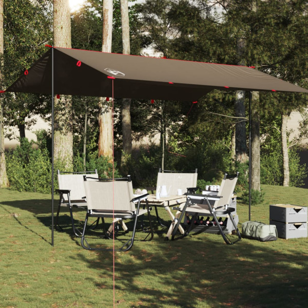 Lona de camping impermeável marrom 406x306 cm D