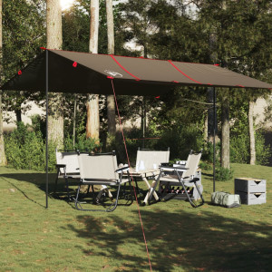 Lona de camping impermeável marrom 451x420 cm D