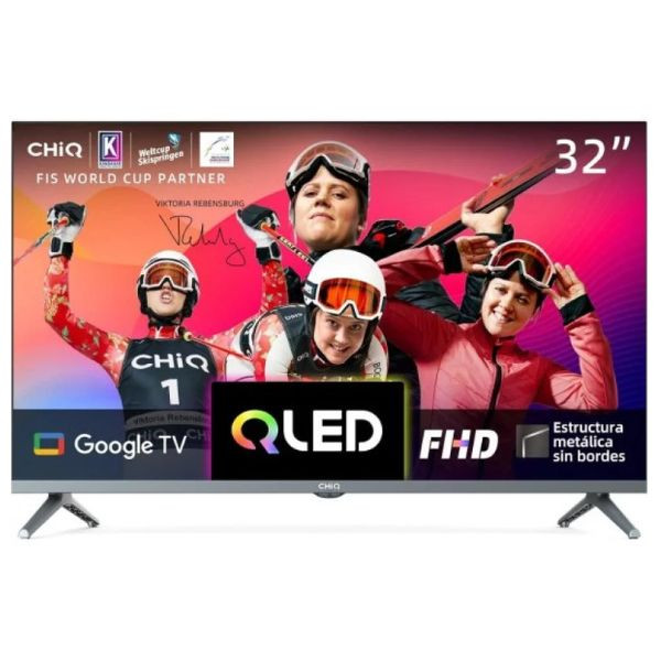 Smart TV CHIQ 32" QLED FHD L32QM8T negro D