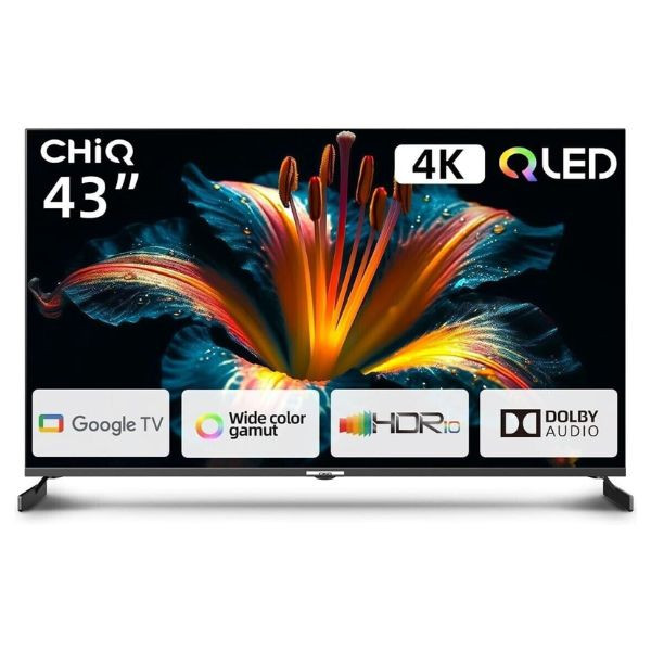 Smart TV CHIQ 43" QLED 4K U43QM8V negro D