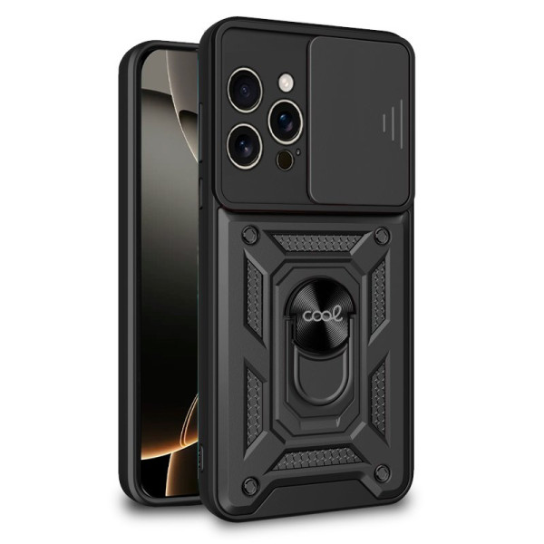 Carcasa COOL para iPhone 16 Pro Hard Ring Negro D