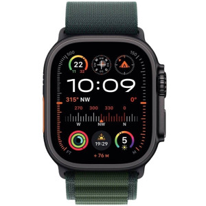 Apple Watch Ultra 2 2024 LTE 49mm titanio negro loop alpine S verde oscuro D