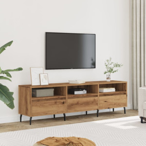 Mueble de TV madera de ingeniería roble artisan 150x30x44.5 cm D