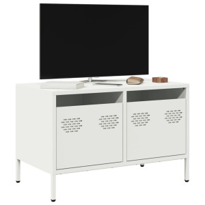 Mueble para TV acero laminado en frío blanco 68x39x43.5 cm D