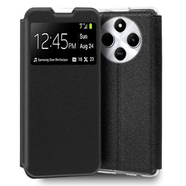 Fundação COOL Capa de Flip para Xiaomi Redmi 14C Liso preto D