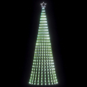 Natal árvore luz cone 475 frio branco LEDs 247 cm D