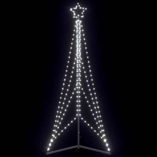 Luces para árbol de Navidad 483 LEDs blanco frío 240 cm D