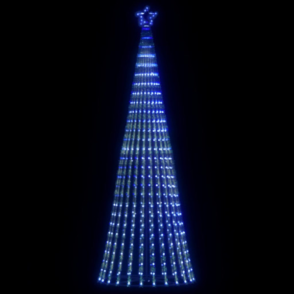 Árvore de Natal luz cone 475 LEDs azuis 247 cm D