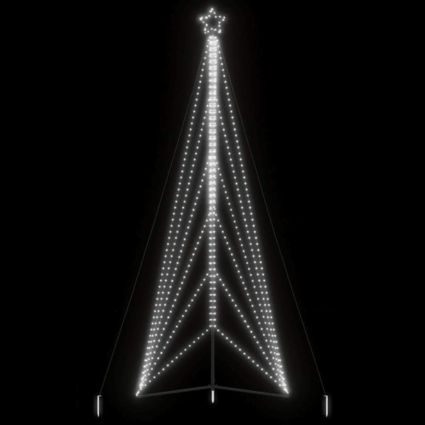 Luzes de árvore de Natal 861 LEDs brancos frios 478 cm D