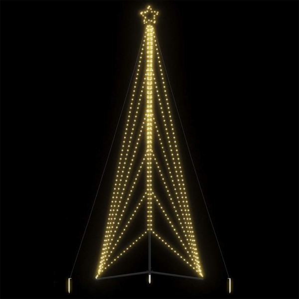 Luzes de árvore de Natal 861 LEDs brancos quentes 478 cm D